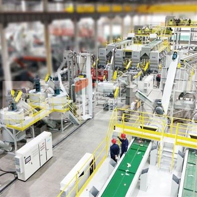 Ligne de lavage de bouteilles PET